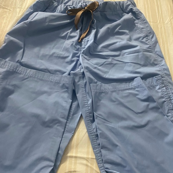 Light Blue Men's Medelita Scrub Set Dri Release elastic Waist with Drawstring-L - Picture 7 of 10